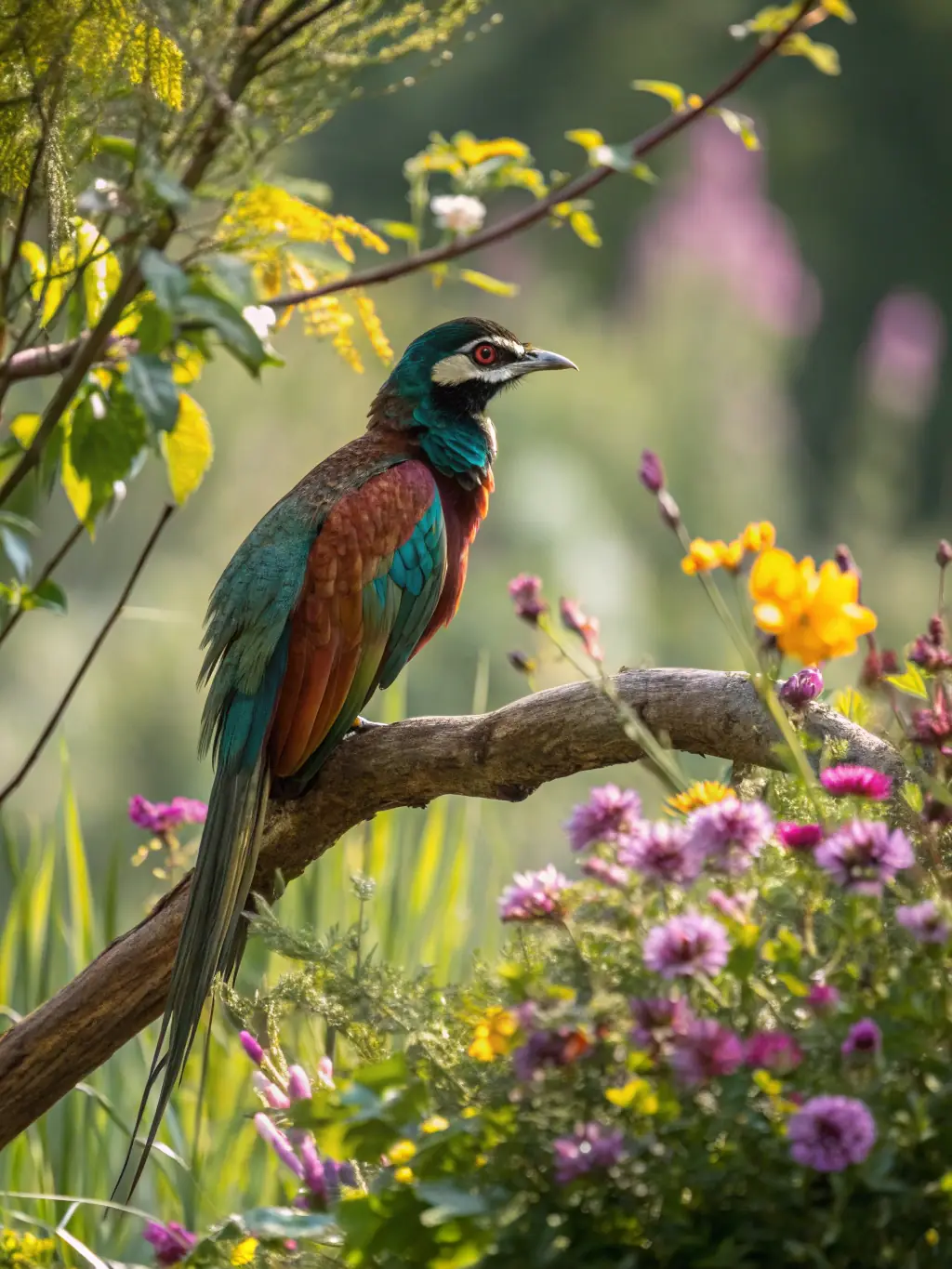 A close-up shot of a vibrant, healthy bird in its natural habitat, showcasing the beauty and importance of bird conservation efforts supported by SOA SOC ORNITHOLOGIQUE DE L'ANGOUMOIS.